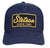 Stetson Unisex Yellow Twill Patch Blue Cotton Blend Trucker Cap