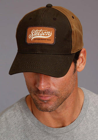 Stetson Unisex The Legend Continues Dark Brown/Tan 100% Cotton Baseball Cap Hat