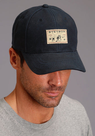 Stetson Unisex The Legend Continues Dark Navy 100% Cotton Baseball Cap Hat