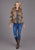 Stetson Womens Multi Aztec Fur Brown Poly/Wool Wool Jacket