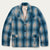 Stetson Womens Western Plaid Blazer Navy 100% Wool Wool Jacket