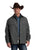 Stetson Mens Leather Collared Olive Cotton Blend Canvas Jacket