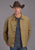 Stetson Mens Solid Canvas Camel Cotton Blend Cotton Jacket