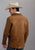Stetson Mens Brown Leather Western Lamb Blazer Jacket