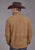 Stetson Mens Western Shirt Tan Leather Leather Jacket