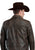 Stetson Mens Button Front Dark Brown Leather Jacket