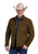 Stetson Mens Diamond Quilted Brown Suede Leather Jacket