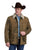Stetson Mens Barn Style Brown Suede Coat