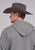 Stetson Mens Script In Circle Grey Cotton Blend Hoodie