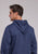 Stetson Mens Philadelphia Navy Poly/Cotton Hoodie