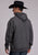 Stetson Mens Man On Horse Grey Cotton Blend Hoodie