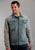 Stetson Mens Stretch Knit Sleeves Blue 100% Cotton Jacket