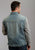 Stetson Mens Stretch Knit Sleeves Blue 100% Cotton Jacket