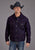 Stetson Mens Raw Denim Gold Stitch Dark Blue 100% Cotton Jacket