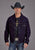 Stetson Mens Raw Denim Gold Stitch Dark Blue 100% Cotton Jacket