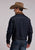 Stetson Mens Suede Collar Blue 100% Cotton Denim Jacket