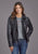 Stetson Womens Smooth Jean Style Black Leather Leather Jacket