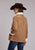 Stetson Womens Barn Coat Beige Shearling Leather Jacket