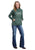 Stetson Womens Embroidered Since 1865 Forest Green Cotton Blend Hoodie