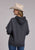 Stetson Womens 1865 Eagle on Branch Heather Black Poly/Rayon Hoodie