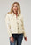 Stetson Womens Floral Embroidered Cream 100% Cotton Cotton Jacket