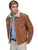 Scully Leather Mens Boar Suede Sherpa Fleece Jean Jacket Cafe Brown 4X
