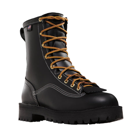 Danner Super Rain Forest 8in 200G Mens Black Leather GTX Work Boots 11700