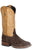 Stetson Mens River Horse Brown Leather Cowboy Boots