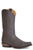 Stetson Mens Mossman Dark Brown Goat Leather Cowboy Boots