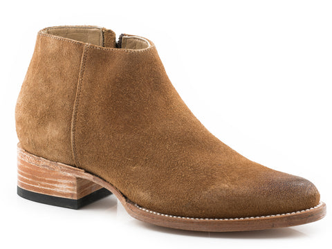 Stetson Womens Jamie Tan Suede Ankle Boots