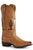 Stetson Womens Tucson Tan Leather Cowboy Boots
