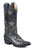 Stetson Boots Ladies Black Leather Gold 13in Star Distressed Fashion 9