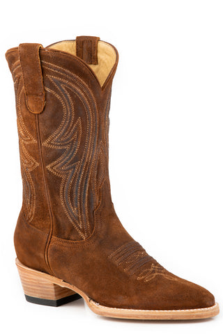 Stetson Womens Nora Tan Leather Cowboy Boots