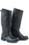 Stetson Womens Streetwise Black Leather Military Boots