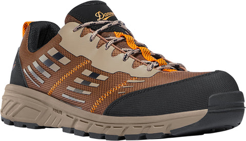 Danner Run Time Mens Brown Textile CT EH Work Shoes