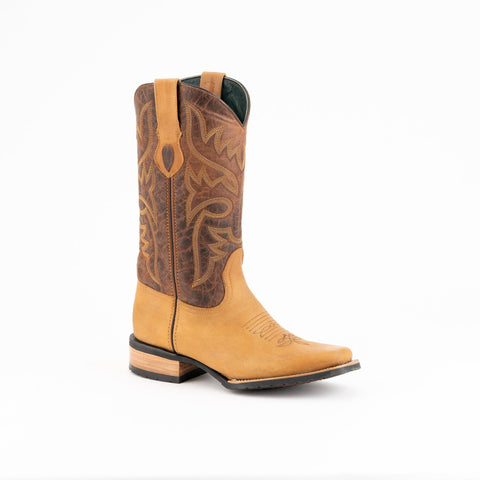 Ferrini Mens Tan Leather Kingston 13in Cowboy Boots 10D
