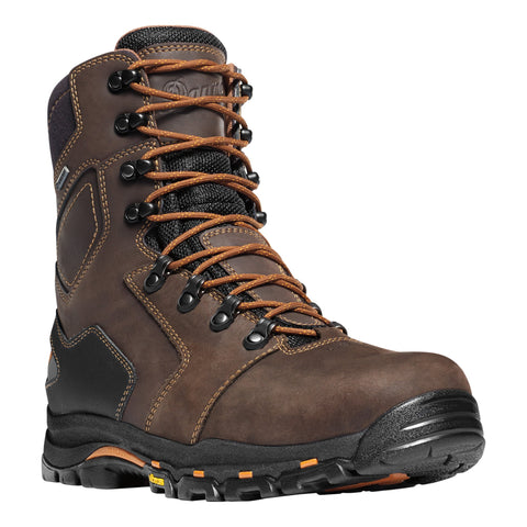 Danner Vicious 8in Mens Brown Leather Goretex Work Boots 13866