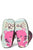 Tin Haul Girls Infants Brown/Pink Leather Purrrfect Glitter Cowboy Boots