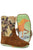 Tin Haul Boys Infants Brown Leather Stampede Born To Ride Cowboy Boots