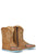 Tin Haul Boys Infant Tan Leather Beware Teething Sharky Cowboy Boots