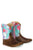 Tin Haul Infant Girls Happy Flower Brown Multi Leather Cowboy Boots
