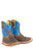Tin Haul Infant Unisex No Fences Herd Sole Blue/Brown Leather Cowboy Boots