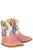Tin Haul Infant Girls Love Jesus Isaiah 43:4 Pink Leather Cowboy Boots