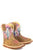Tin Haul Infant Girls Born To Be Sharp Cactita Pink/Tan Leather Cowboy Boots