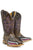 Tin Haul Kids Unisex Jawsome I Dont Bite Brown Leather Cowboy Boots