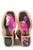 Tin Haul Kids Girls Silver/Gold Leather Mish & Mash Cowboy Boots