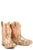 Tin Haul Kids Girls Silver/Gold Leather Mish & Mash Cowboy Boots