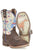 Tin Haul Kids Girls Geronimo Tan Leather Cowboy Boots