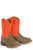 Tin Haul Boys Neon Thunder Brown Leather Cowboy Boots