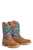 Tin Haul Girls Hummingbird Feathers Multi-Color Leather Cowboy Boots